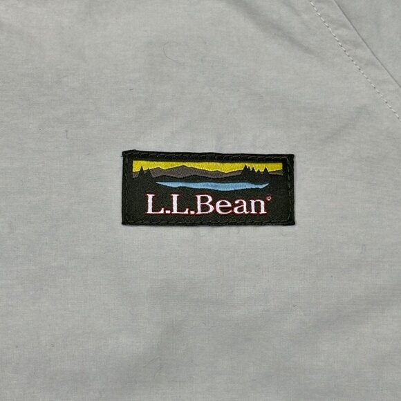 LL Bean Womens 3 Season Bomber Jacket LARGE Tan Khaki Fleece Lined Recycled ECO - Picture 5 of 10